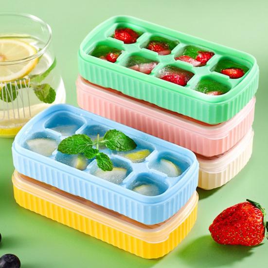3 шт., форма для кубиков льда, 8 полостей, не содержит BPA, силиконовые мини-подносы для кубиков льда с крышками, легкосъемные маленькие формы для льда для коктейлей с виски
3 шт., форма для кубиков льда, 8 полостей, не содержит BPA, силиконовые мини-подносы для кубиков льда с крышками, легкосъемные маленькие формы для льда для коктейлей с виски