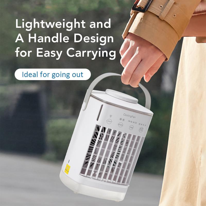 New portable desktop fan USB small water cooling fan 700ML water tank spray refrigeration desktop air conditioning fan білий
New portable desktop fan USB small water cooling fan 700ML water tank spray refrigeration desktop air conditioning fan білий