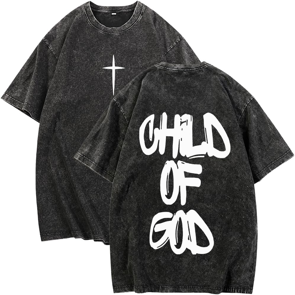 Men s Oversized T-Shirt God Child of Jesus Faith Christian Shirt Unisex Casual Vintage Streetwear Baggy Washed Tops 5XL різнокольоровий
Men s Oversized T-Shirt God Child of Jesus Faith Christian Shirt Unisex Casual Vintage Streetwear Baggy Washed Tops 5XL різнокольоровий