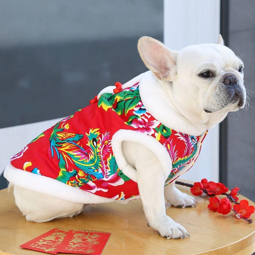 Warm Dog Flower Cotton Coat Chinese Style Warm Pet Flower Jacket Dog New Year s Outfit New Year L красный
Warm Dog Flower Cotton Coat Chinese Style Warm Pet Flower Jacket Dog New Year s Outfit New Year L красный