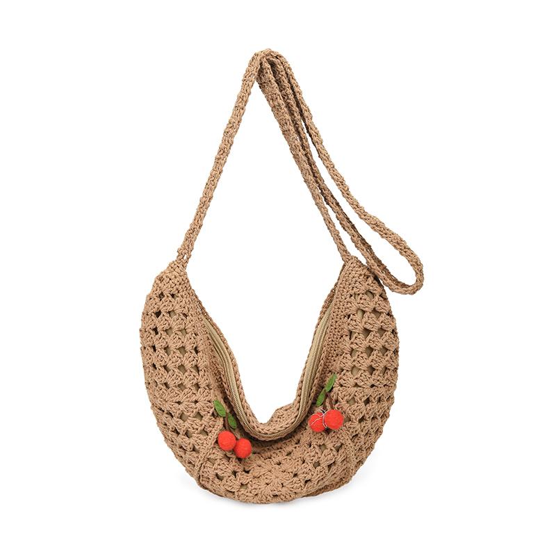 New Sweet Crochet Women s Crossbody Bag Fashion Boho Woven Shoulder Purse for Ladies Cherry & Granny Square Pattern Crescent Bag хакі
New Sweet Crochet Women s Crossbody Bag Fashion Boho Woven Shoulder Purse for Ladies Cherry & Granny Square Pattern Crescent Bag хакі