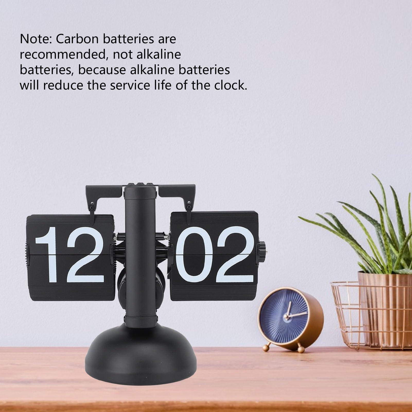 Retro Automatic Flipping Clock Balance Mechanical Flip Over Quartz Table Clock for Living Room Black
Retro Automatic Flipping Clock Balance Mechanical Flip Over Quartz Table Clock for Living Room Black