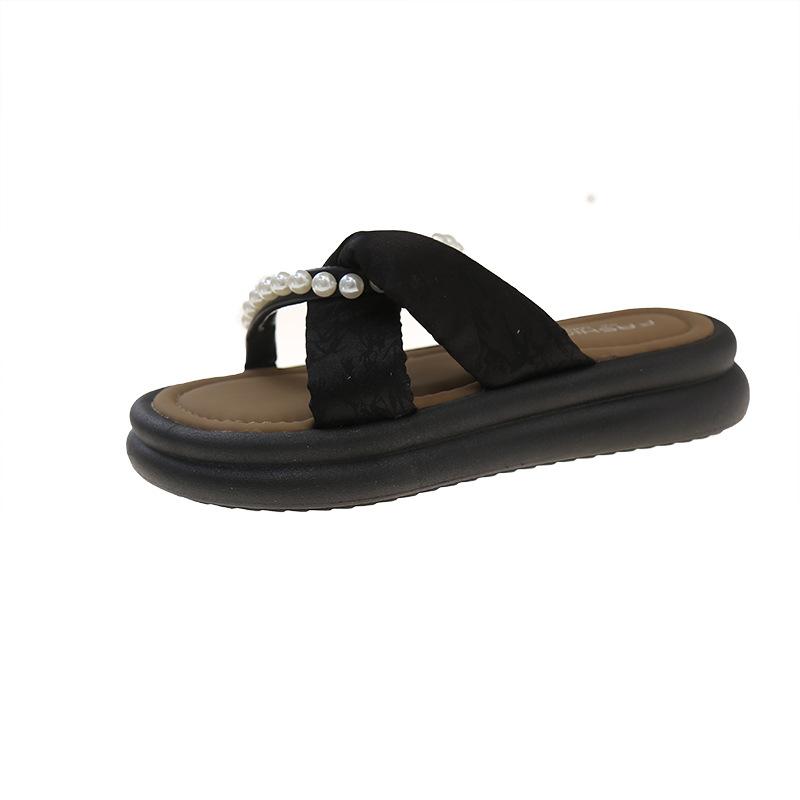 Platform fairy style slippers female outer wear 2025 summer new fashion pearl muffin cool slippers women s shoes 35 чёрный
Platform fairy style slippers female outer wear 2025 summer new fashion pearl muffin cool slippers women s shoes 35 чёрный