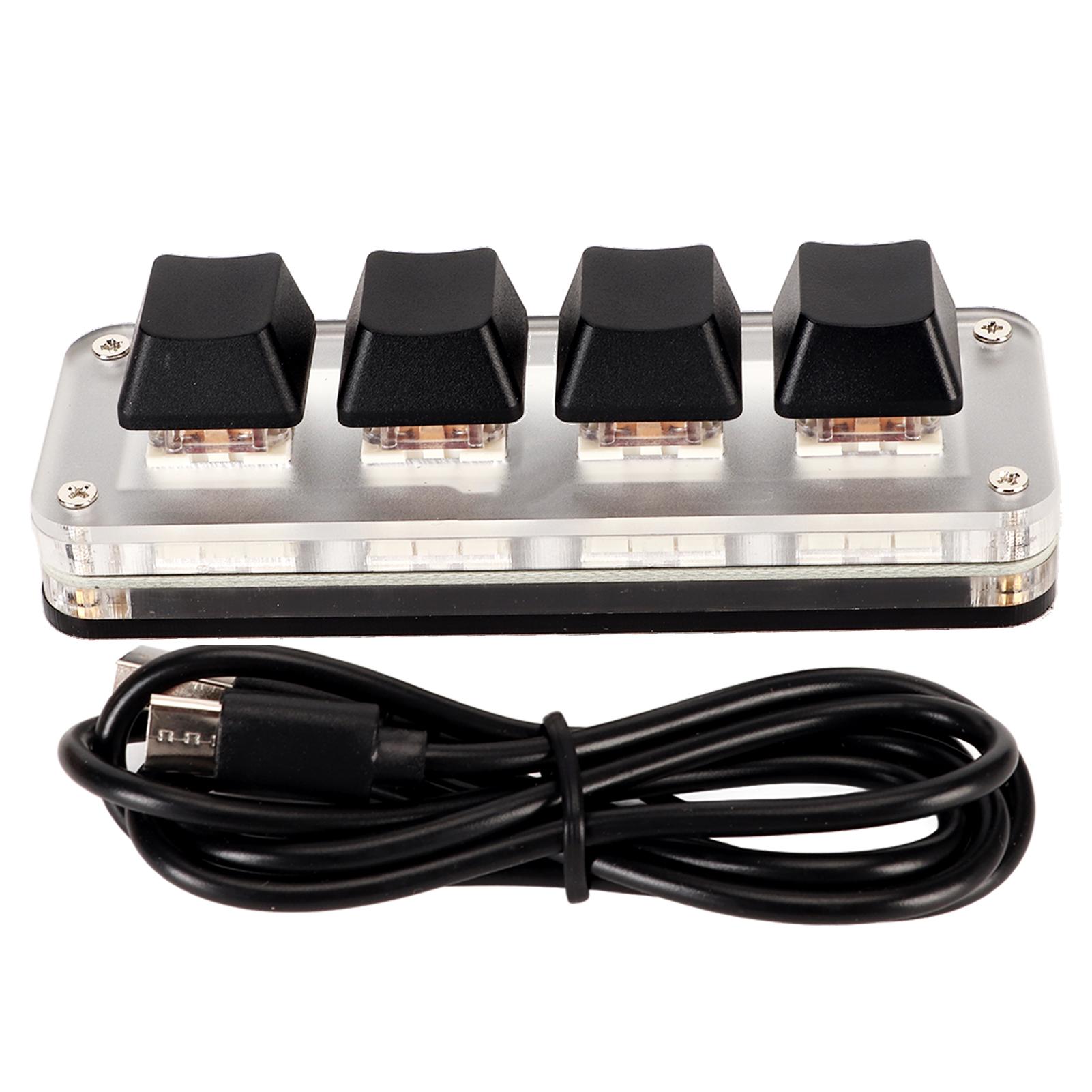 Красный переключатель макро-клавиатуры Plug and Play эргономичные настраиваемые ручки USB-клавиатура для настольного ПК 4 Keys
Красный переключатель макро-клавиатуры Plug and Play эргономичные настраиваемые ручки USB-клавиатура для настольного ПК 4 Keys