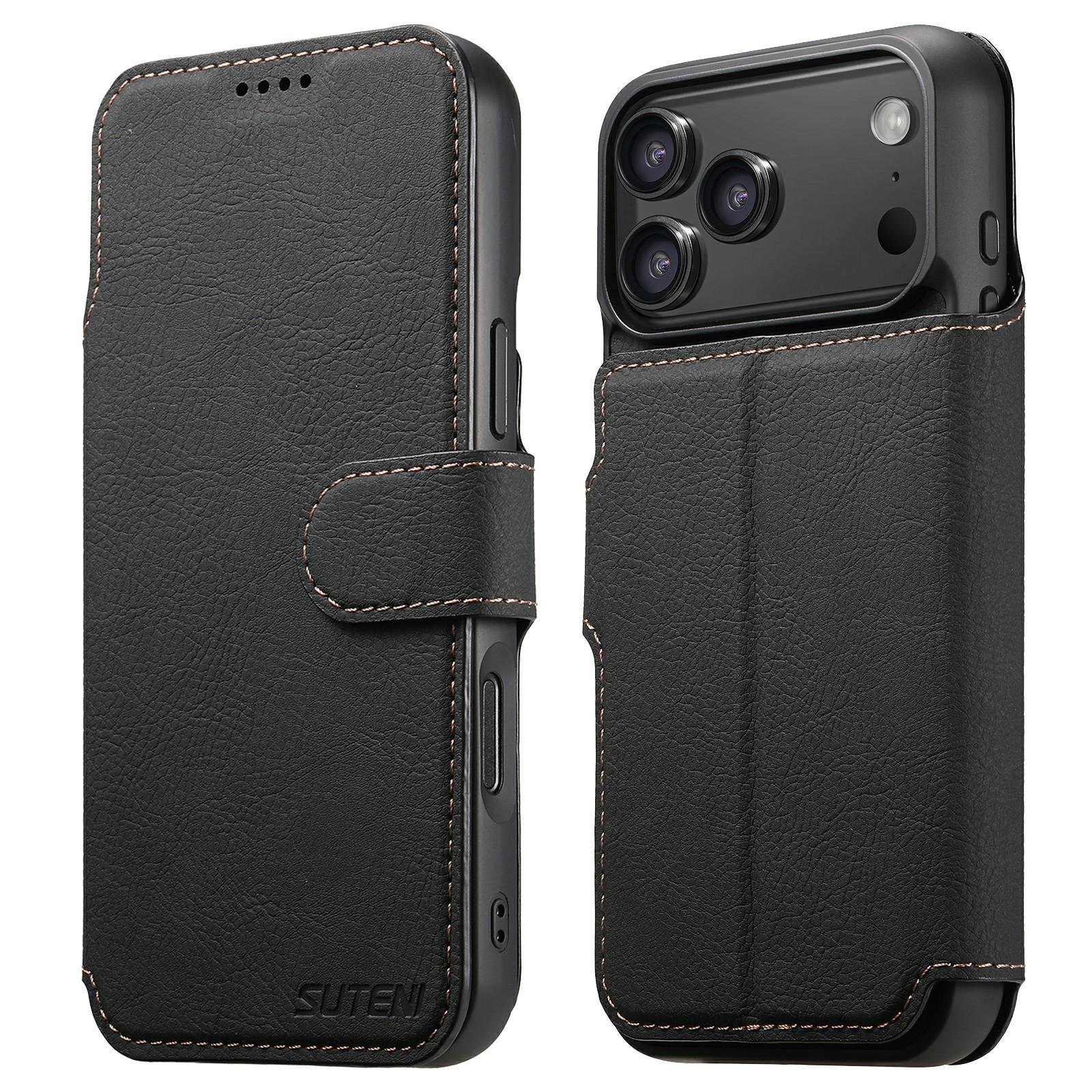 SUTENI Q-05 For iPhone 17 Pro Case Detachable Wallet Stand Litchi Texture Leather Flip Phone Cover Black
SUTENI Q-05 For iPhone 17 Pro Case Detachable Wallet Stand Litchi Texture Leather Flip Phone Cover Black
