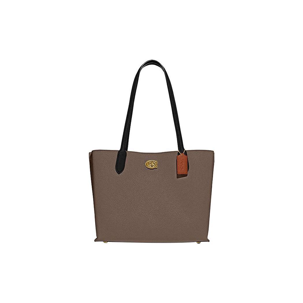 Coach Willow 35 Classic Solid Color Turn Lock Tote Bag Women Tote Bags Dark-Gray C0692-B4CBD Basic Set (Bag+Dust Bag)
Coach Willow 35 Classic Solid Color Turn Lock Tote Bag Women Tote Bags Dark-Gray C0692-B4CBD Basic Set (Bag+Dust Bag)