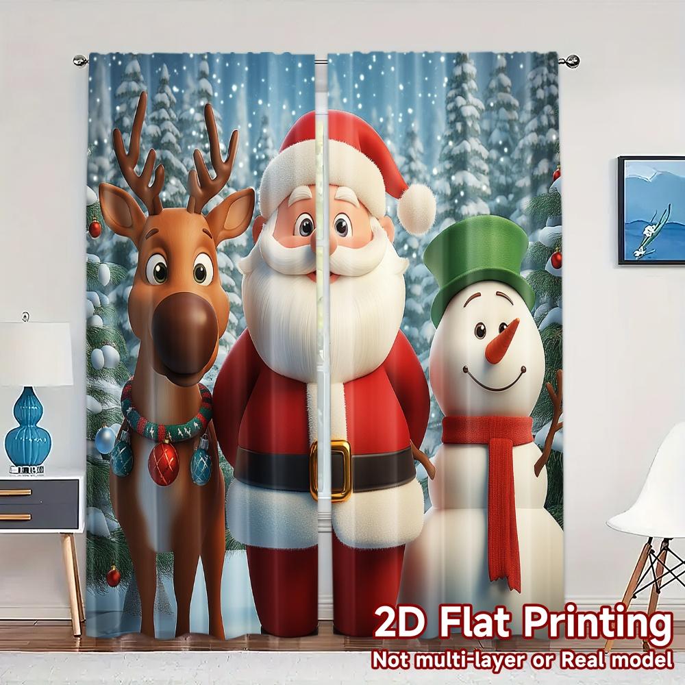 2 шт., Шторы Милый Санта Клаус с Оленями Снеговик (2) Модные Популярные Шторы Полупрозрачные Шторы Украшения Внутри 52.50×116.00 CM 2pcs
2 шт., Шторы Милый Санта Клаус с Оленями Снеговик (2) Модные Популярные Шторы Полупрозрачные Шторы Украшения Внутри 52.50×116.00 CM 2pcs