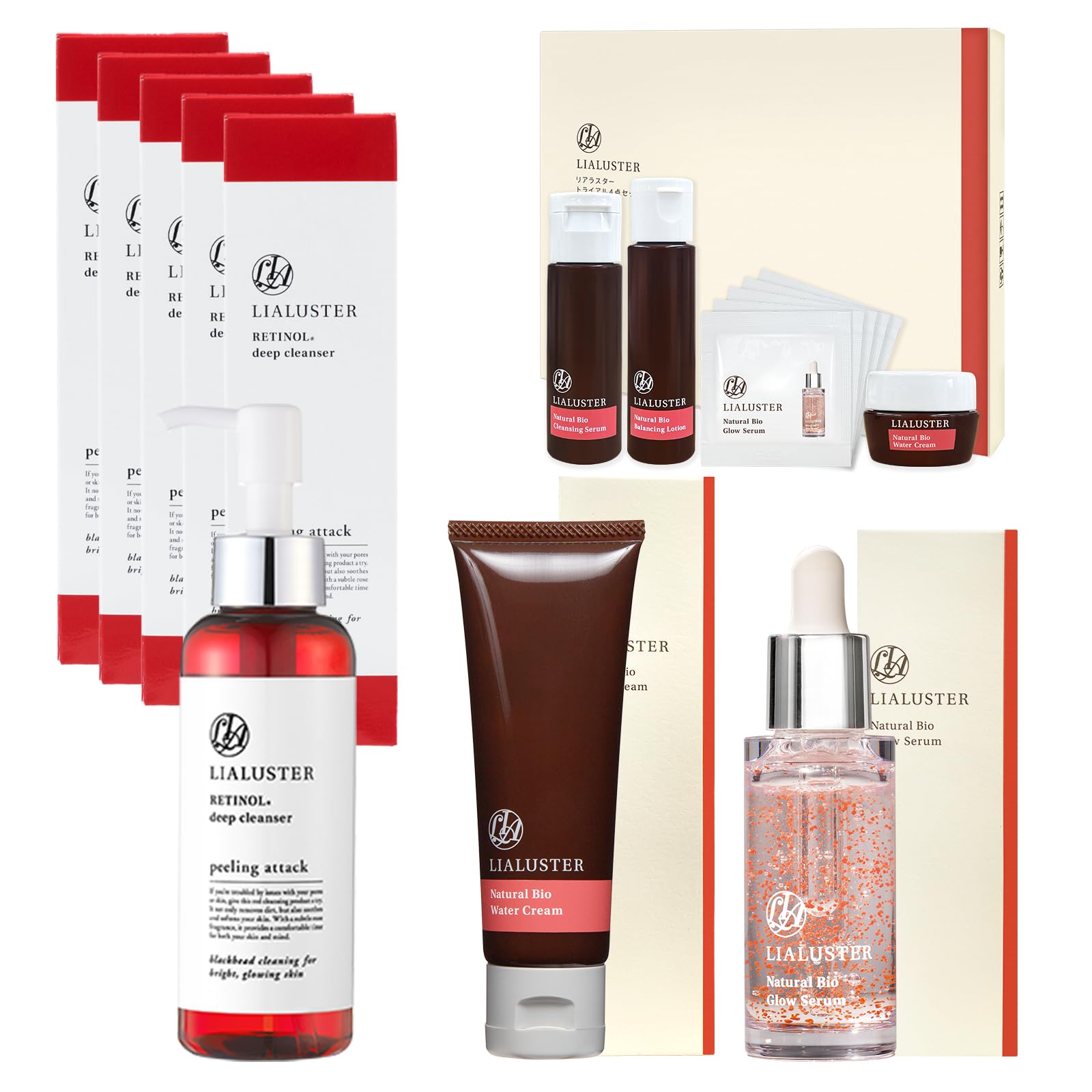 Real Laster Retinol Deep Cleanser Peeling Attack 110 г 5 флаконов Крем Natural Bio Water 40 г Запас на 1 месяц Сыворотка Natural Bio Glow 27 мл примерно 1
Real Laster Retinol Deep Cleanser Peeling Attack 110 г 5 флаконов Крем Natural Bio Water 40 г Запас на 1 месяц Сыворотка Natural Bio Glow 27 мл примерно 1