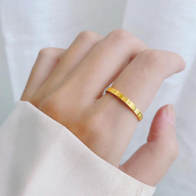 Elegant Heart Titanium Steel Ring for Women, 18k Gold, Versatile Couple s Trendy Index Finger Accessory US Size 8
Elegant Heart Titanium Steel Ring for Women, 18k Gold, Versatile Couple s Trendy Index Finger Accessory US Size 8