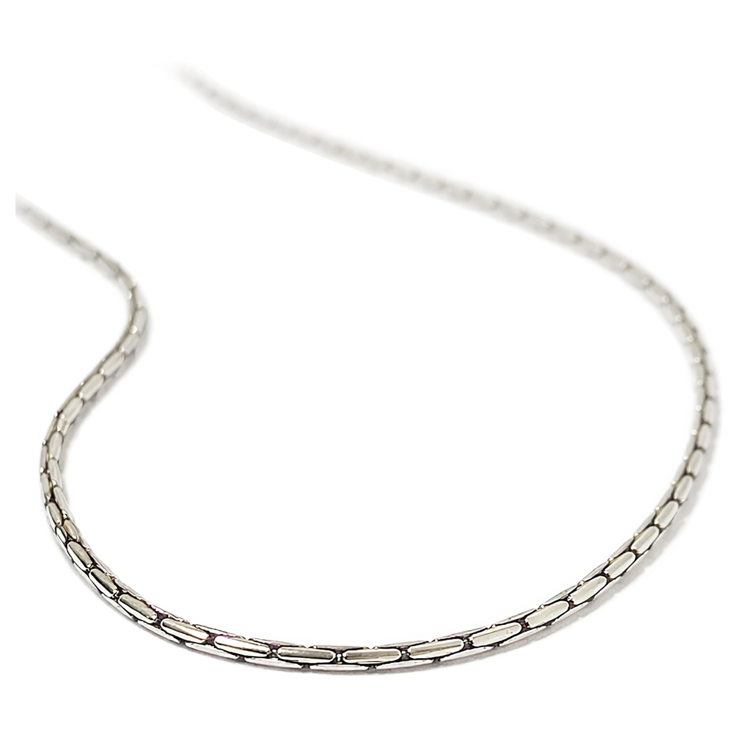 925 Swedge Chain, 1mm width, 55cm-60cm length, SILVER925 Plain Necklace, Scale-like Joint Design, Interlocking Design, Silver, Snake Chain, Unisex,
925 Swedge Chain, 1mm width, 55cm-60cm length, SILVER925 Plain Necklace, Scale-like Joint Design, Interlocking Design, Silver, Snake Chain, Unisex,