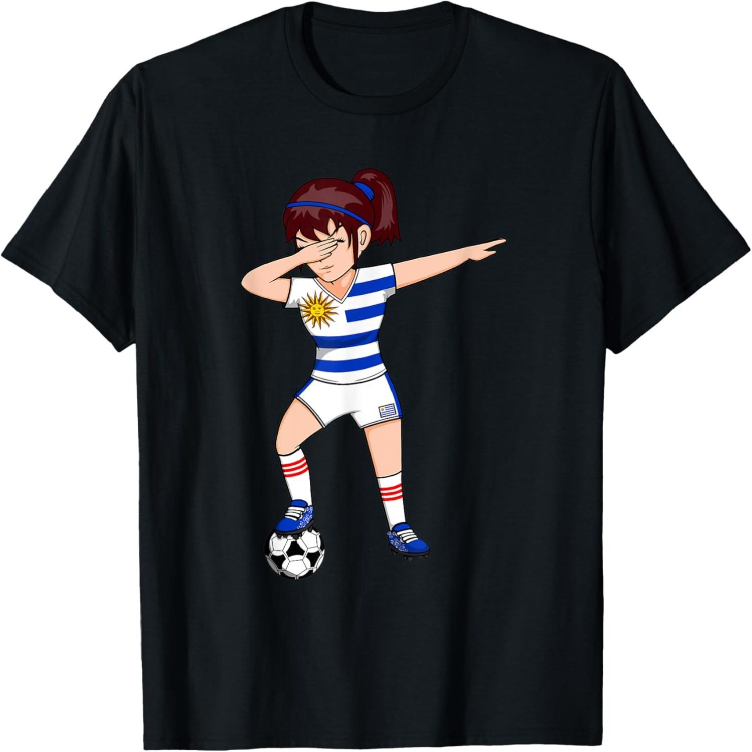 Dabbing Soccer Girl Uruguay Jersey Uruguayan Football Lovers T-Shirt S
Dabbing Soccer Girl Uruguay Jersey Uruguayan Football Lovers T-Shirt S