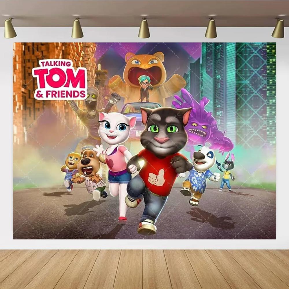Мультяшний Talking Tom та Друзі Фон для Дитячого Дня Народження Фотографічний Фон Милий Постер з Котом Фото Реквізит Дитячий Подарунок 240X180CM
Мультяшний Talking Tom та Друзі Фон для Дитячого Дня Народження Фотографічний Фон Милий Постер з Котом Фото Реквізит Дитячий Подарунок 240X180CM