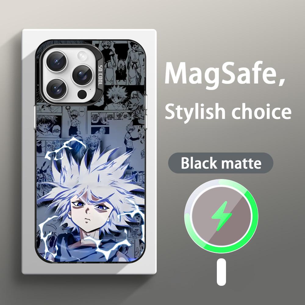 Killua Zoldyck Hunters X H pattern Phone Case Magnetic IMD Colorful Silver case for iPhone 17 16 15 14 13 12 Pro Max iPhone 16 Pro
Killua Zoldyck Hunters X H pattern Phone Case Magnetic IMD Colorful Silver case for iPhone 17 16 15 14 13 12 Pro Max iPhone 16 Pro
