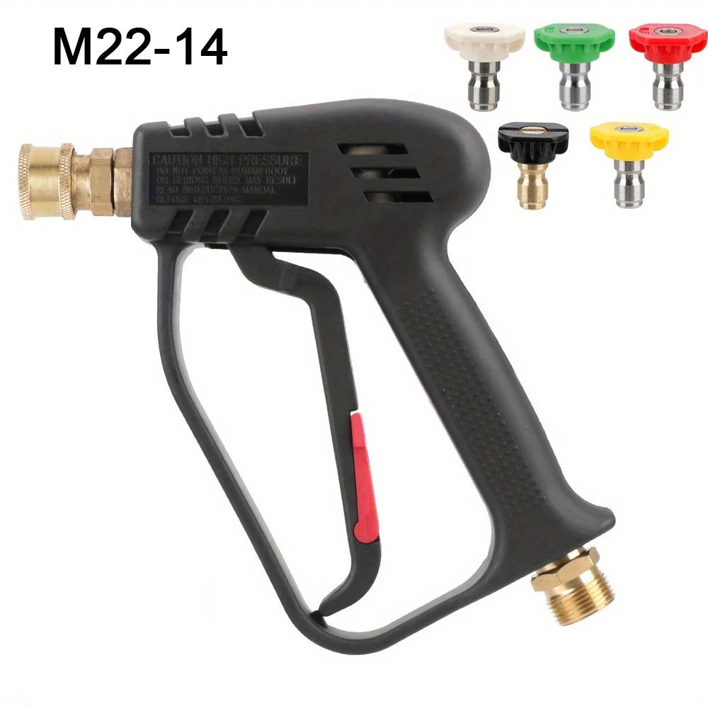 4000PSI Car Wash Pressure Gun - 5 Color Quick Connect Nozzle Kit with M22-14 Adapter for Kärcher/Nilfisk
4000PSI Car Wash Pressure Gun - 5 Color Quick Connect Nozzle Kit with M22-14 Adapter for Kärcher/Nilfisk