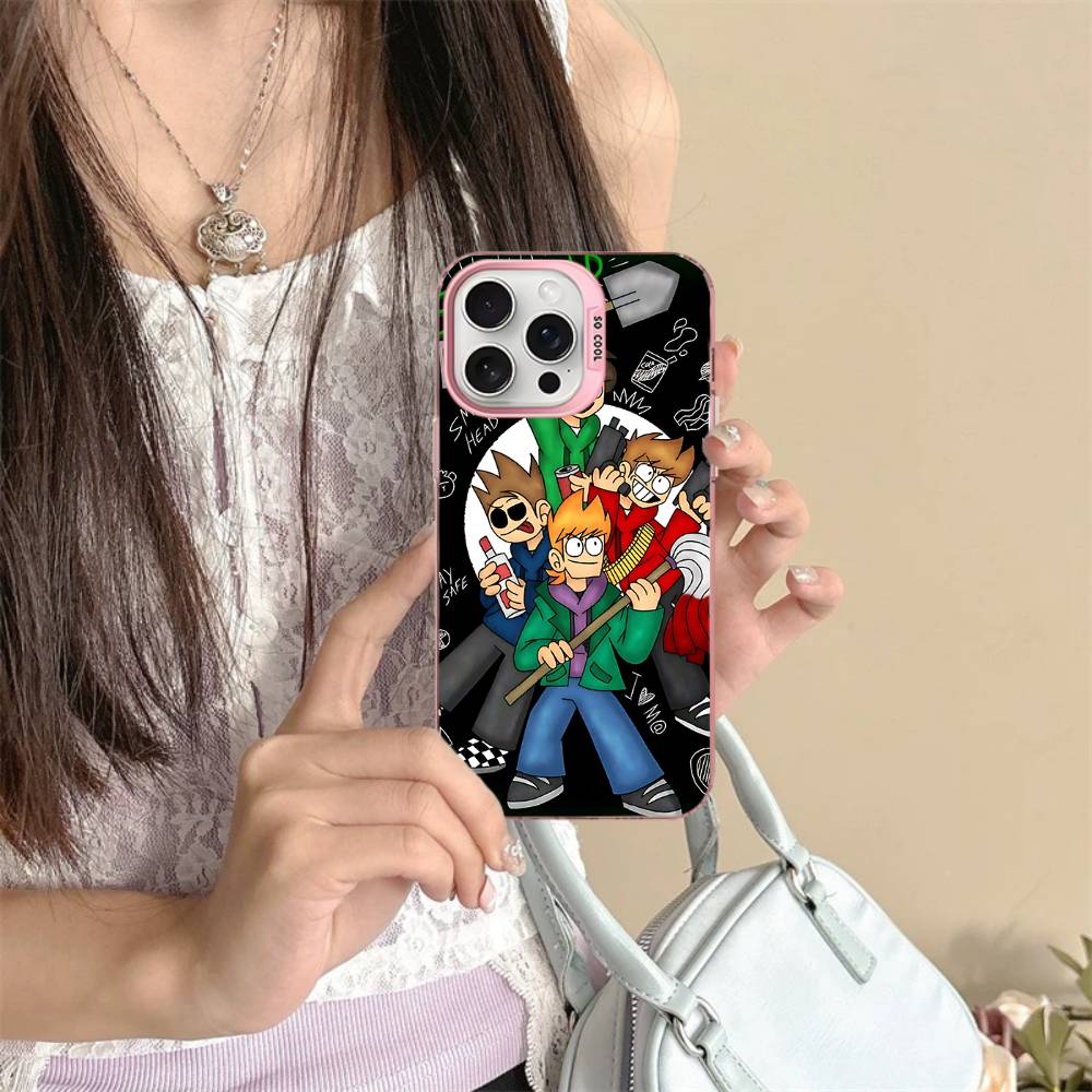 Cartoon Cute E-Eddsworlds Phone Case For IPhone 17 16 15 14 11 12 13 Pro Max Plus Pro Colored Silver Cover iPhone 16 pro
Cartoon Cute E-Eddsworlds Phone Case For IPhone 17 16 15 14 11 12 13 Pro Max Plus Pro Colored Silver Cover iPhone 16 pro
