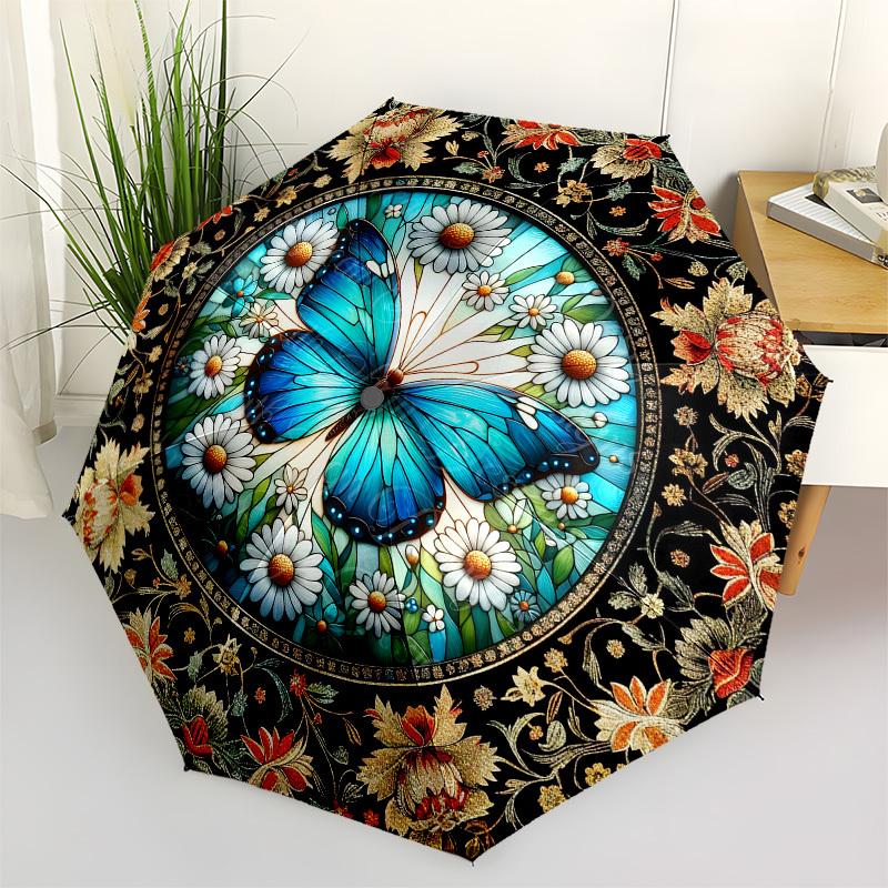 Butterfly Color RetroThemed Automatic Opening and Closing umbrella - 8 Ribs, Suitable for Leisure and Going Out, Outdoor Accessory, Gothic S
Butterfly Color RetroThemed Automatic Opening and Closing umbrella - 8 Ribs, Suitable for Leisure and Going Out, Outdoor Accessory, Gothic S