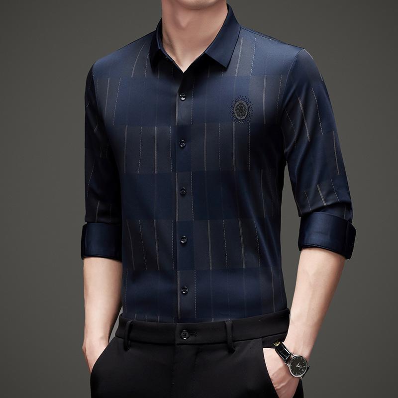 Весенние и осенние мужские рубашки делового качества, модные повседневные облегающие бесшовные рубашки без глажки для молодых и средних лет для мужчин XXXXL
Весенние и осенние мужские рубашки делового качества, модные повседневные облегающие бесшовные рубашки без глажки для молодых и средних лет для мужчин XXXXL