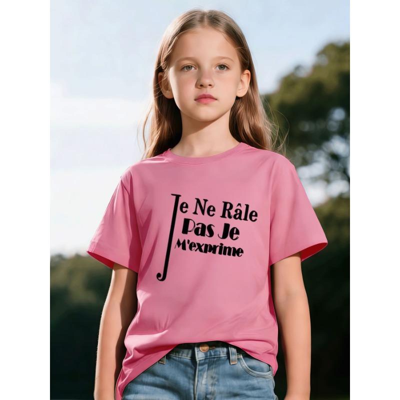 European size Girls round neck short sleeved T shirt with unique English print 164cm рожевий
European size Girls round neck short sleeved T shirt with unique English print 164cm рожевий
