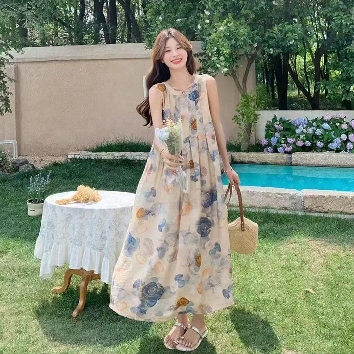 Dopamine Vacation Floral Midi Dress - Women s 2026 Summer French Loose Spaghetti Strap Style L (50-60 kg)
Dopamine Vacation Floral Midi Dress - Women s 2026 Summer French Loose Spaghetti Strap Style L (50-60 kg)