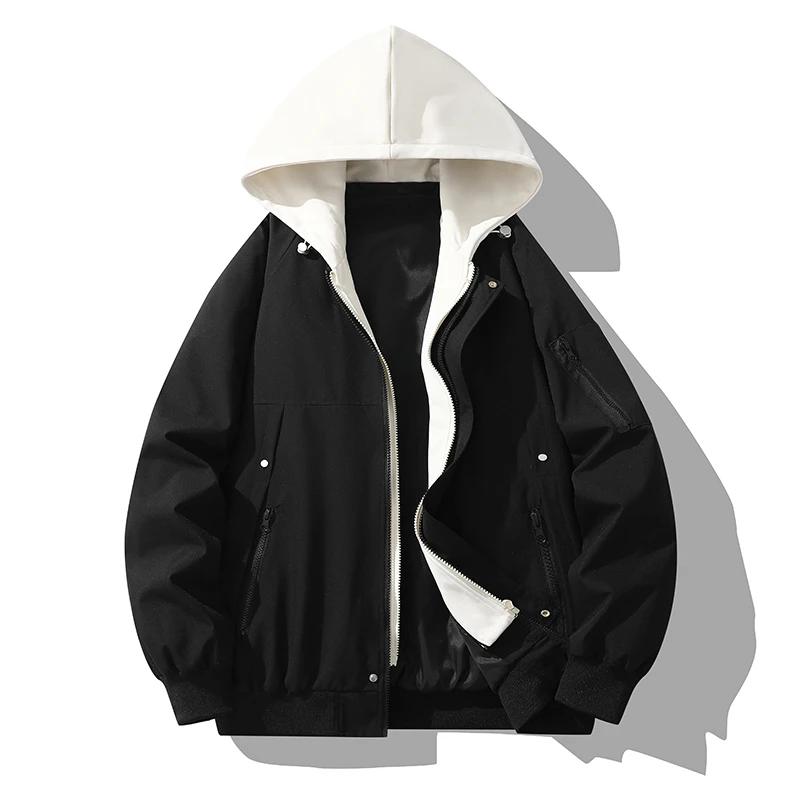 2026 Spring Autumn Men Black Hooded Jackets Men Casual Patchwork Coats Man High Street Hoodies Jacket Unisex Outdoors Jackets M
2026 Spring Autumn Men Black Hooded Jackets Men Casual Patchwork Coats Man High Street Hoodies Jacket Unisex Outdoors Jackets M