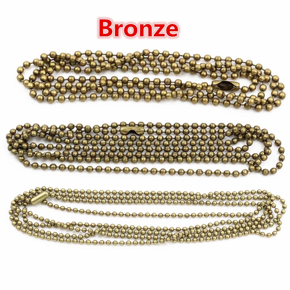 5pcs/lot 3 Size 1.5mm and 2.0mm and 2.4mm 7 Colors Plated Ball Beads Chain Necklace Bead Connector 65cm(25.5 inch) 1.5mm бронзовый
5pcs/lot 3 Size 1.5mm and 2.0mm and 2.4mm 7 Colors Plated Ball Beads Chain Necklace Bead Connector 65cm(25.5 inch) 1.5mm бронзовый