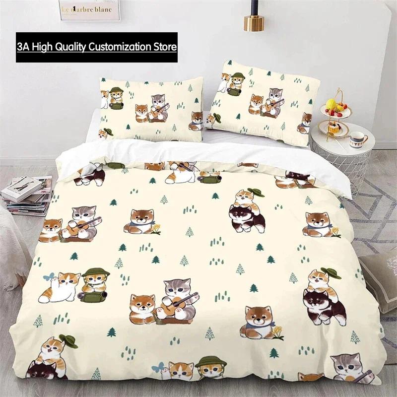 Cute Kitten Duvet Cover Pillow Case Mofusand Anime Shark Cat Bedding Set Single Double Queen Size Teen Gift Room Decor 3Pcs Set US Full(200*230cm)3pcs
Cute Kitten Duvet Cover Pillow Case Mofusand Anime Shark Cat Bedding Set Single Double Queen Size Teen Gift Room Decor 3Pcs Set US Full(200*230cm)3pcs