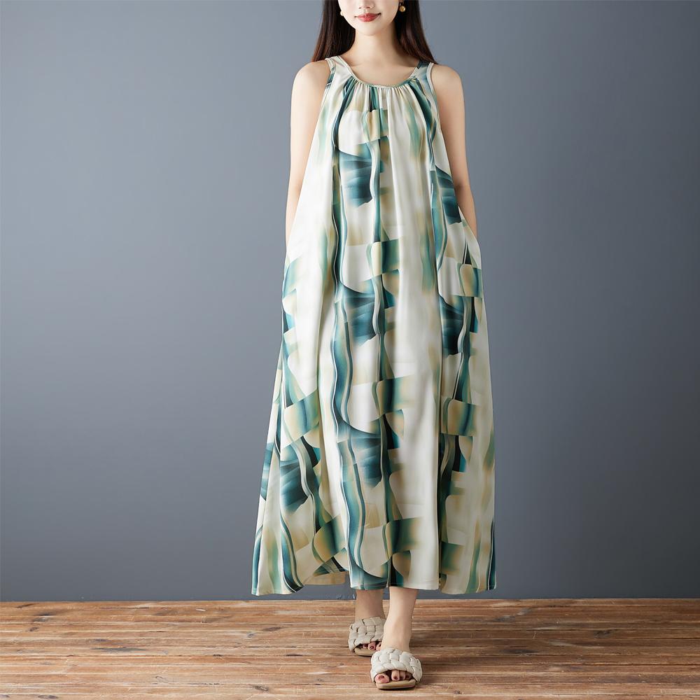 DIMANAF 2026 Plus Size Summer Women Chiffon Floral Dress Elegant Fashion Lady Sundress Long Dress Casual Sleeveless 2XL
DIMANAF 2026 Plus Size Summer Women Chiffon Floral Dress Elegant Fashion Lady Sundress Long Dress Casual Sleeveless 2XL