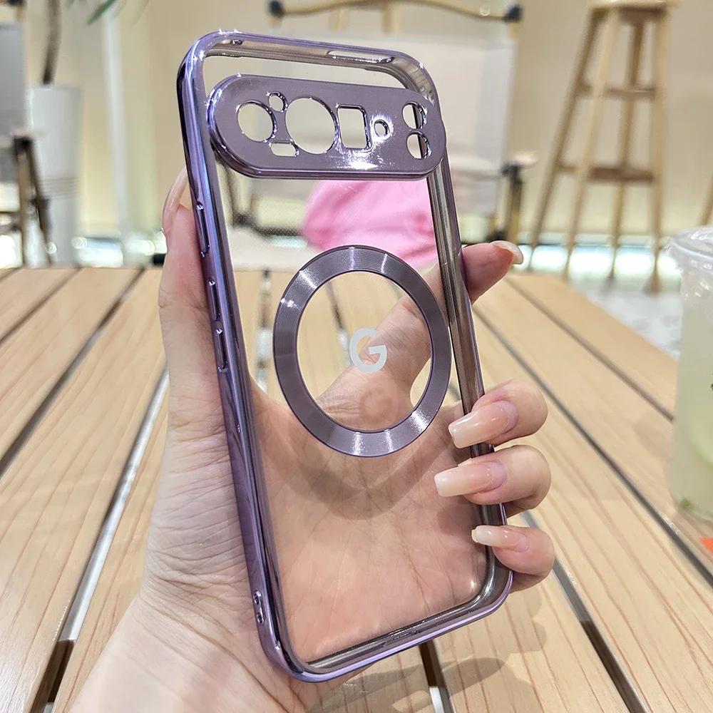 Plating Edge Magnetic Charging Clear Case For Google Pixel 10 9 Pro XL 8 A Pro Camera Full-pack Anti-Drop Protector Cover Google Pixel 8a
Plating Edge Magnetic Charging Clear Case For Google Pixel 10 9 Pro XL 8 A Pro Camera Full-pack Anti-Drop Protector Cover Google Pixel 8a