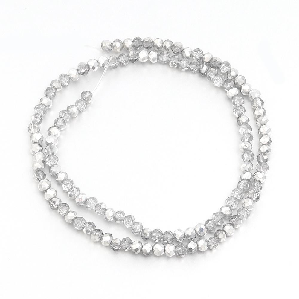 3 4 6 8mm Faceted Crystal Beads Silver Glass Beads Loose Spacer Beads For Jewelry Making DIY Craft Bracelet Necklace Accessories
3 4 6 8mm Faceted Crystal Beads Silver Glass Beads Loose Spacer Beads For Jewelry Making DIY Craft Bracelet Necklace Accessories