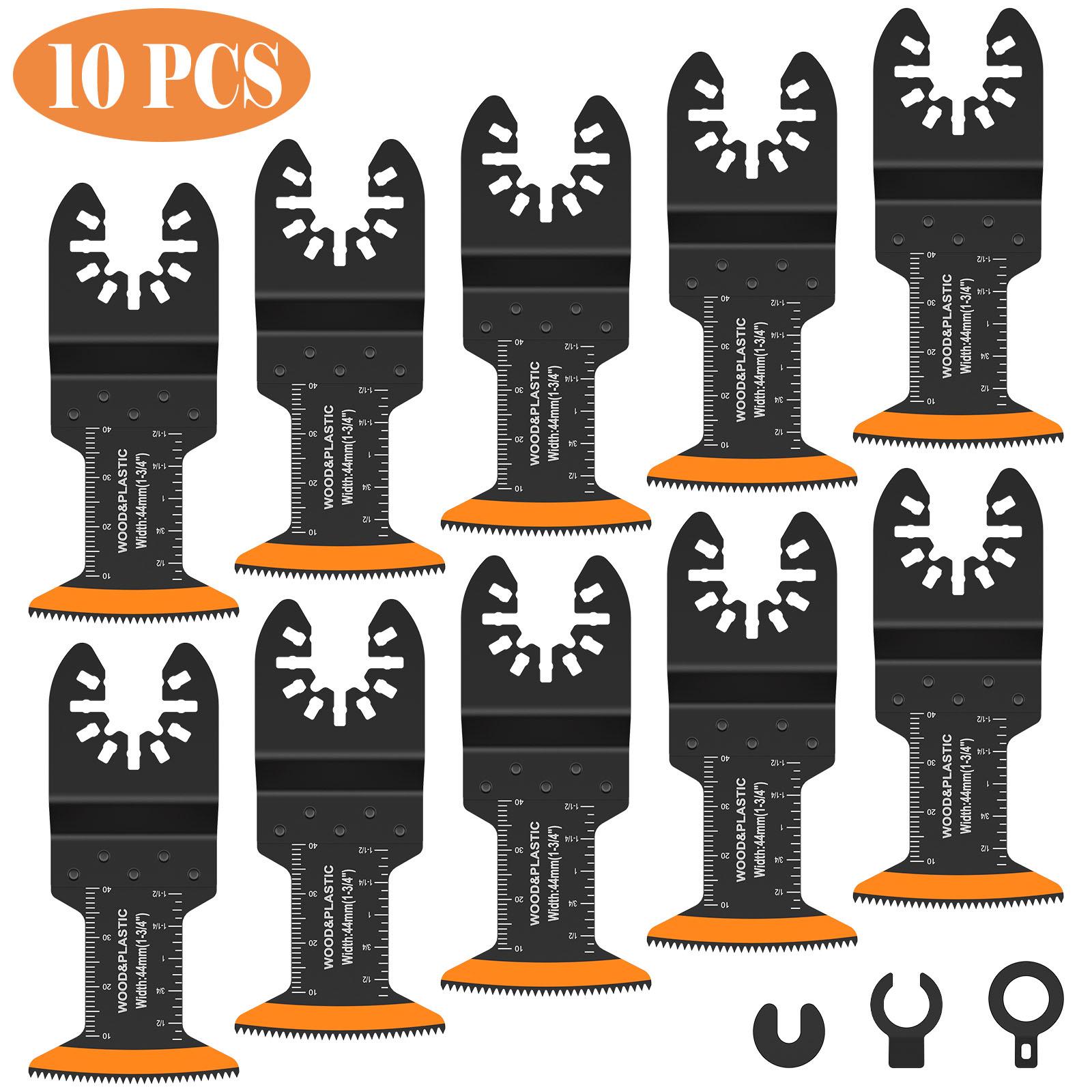 50/10Pcs Oscillating Saw Blades Carbon Steel 44MM Cuvred Edge Multitool Blades Cutter Wear Resistant Blades Fast Cuttining Too
50/10Pcs Oscillating Saw Blades Carbon Steel 44MM Cuvred Edge Multitool Blades Cutter Wear Resistant Blades Fast Cuttining Too