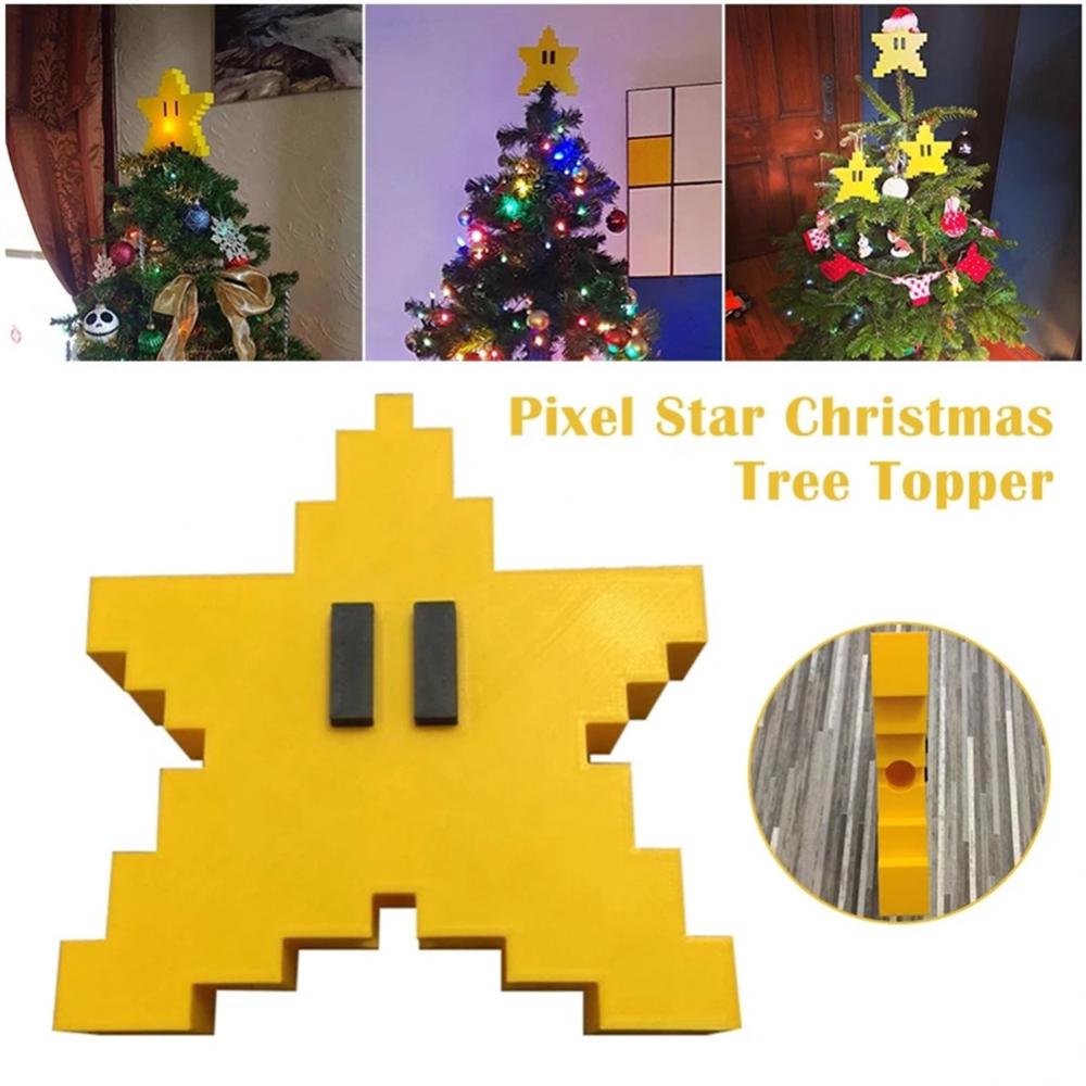 Yellow Pixel Star Christmas Tree Topper 3d Star Shape Topper Decoration Festival Party Wedding Five-pointed Star Pendant 1PC
Yellow Pixel Star Christmas Tree Topper 3d Star Shape Topper Decoration Festival Party Wedding Five-pointed Star Pendant 1PC