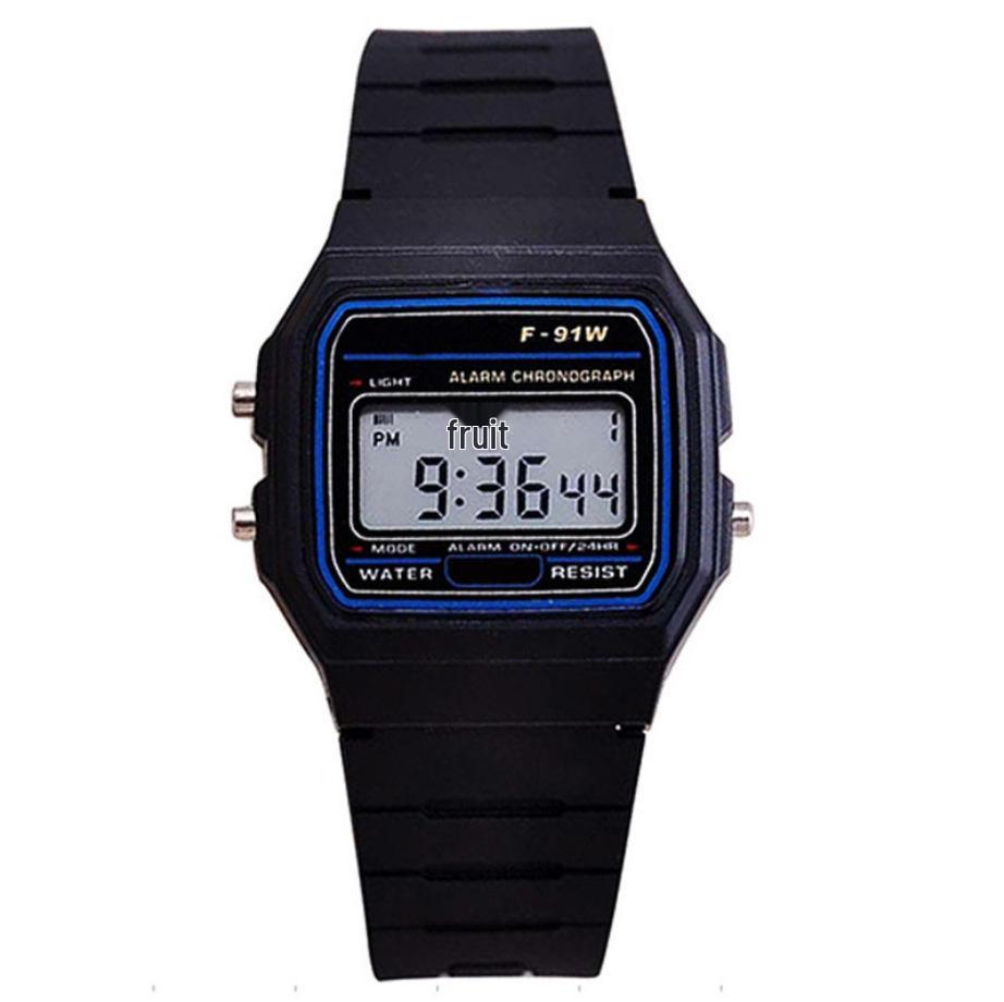 F91 Детские ультратонкие светящиеся спортивные часы со стальным браслетом
F91 Детские ультратонкие светящиеся спортивные часы со стальным браслетом