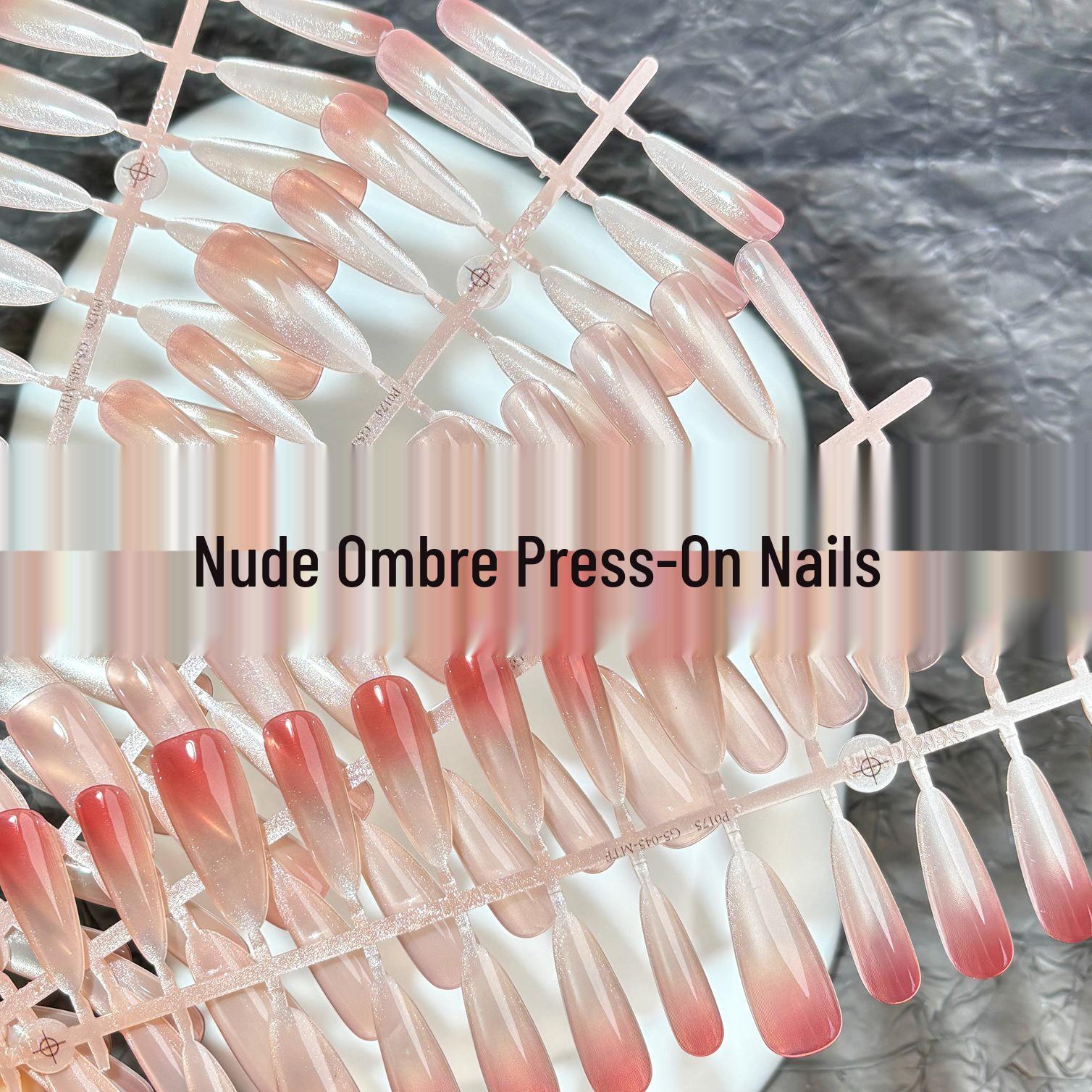 Nude Gradient Wearable Nail Collection: Ice Transparent Gentle Pure Style Whitening Nail Art Patches
Nude Gradient Wearable Nail Collection: Ice Transparent Gentle Pure Style Whitening Nail Art Patches