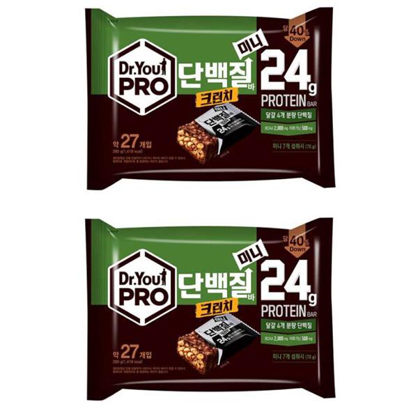 Orion Dr. You Pro Protein Bar Crunch Mini 280g x 2P One thing
Orion Dr. You Pro Protein Bar Crunch Mini 280g x 2P One thing