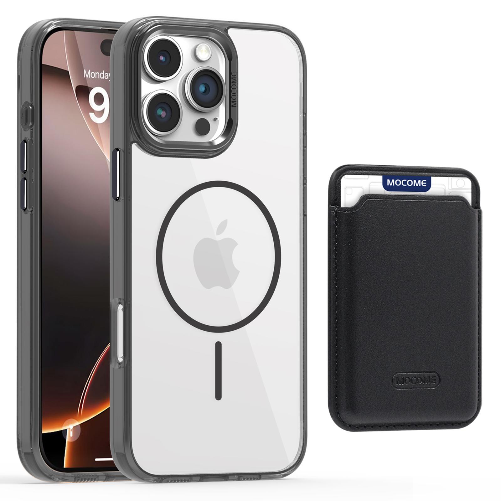 For iPhone 16 Pro Max Magnetic Case Compatible with MagSafe TPU+PC Phone Cover with Card Bag Transparent Black
For iPhone 16 Pro Max Magnetic Case Compatible with MagSafe TPU+PC Phone Cover with Card Bag Transparent Black