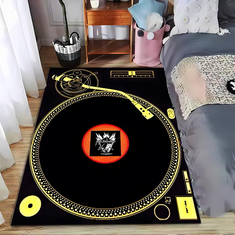 Turntable Design Carpet with Retro Vinyl Record Style and Bold Graphic Patterns Suitable for use as an anti-slip for room and bedroom sofas 40x60cm( 15x23in )
Turntable Design Carpet with Retro Vinyl Record Style and Bold Graphic Patterns Suitable for use as an anti-slip for room and bedroom sofas 40x60cm( 15x23in )