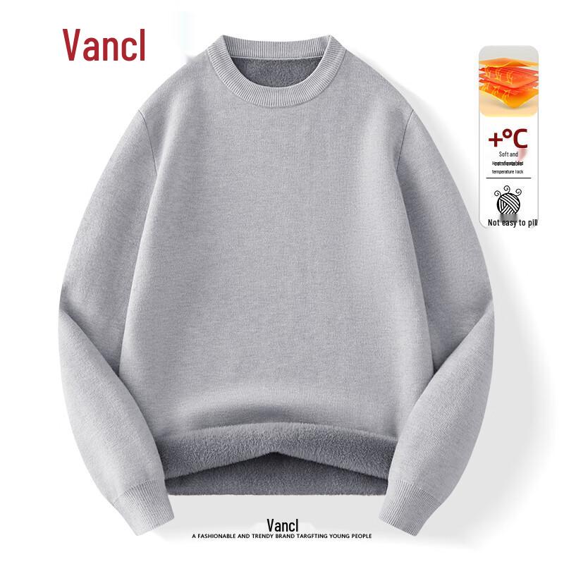 Мужской свитер с круглым вырезом на флисовой подкладке от VANCL M
Мужской свитер с круглым вырезом на флисовой подкладке от VANCL M