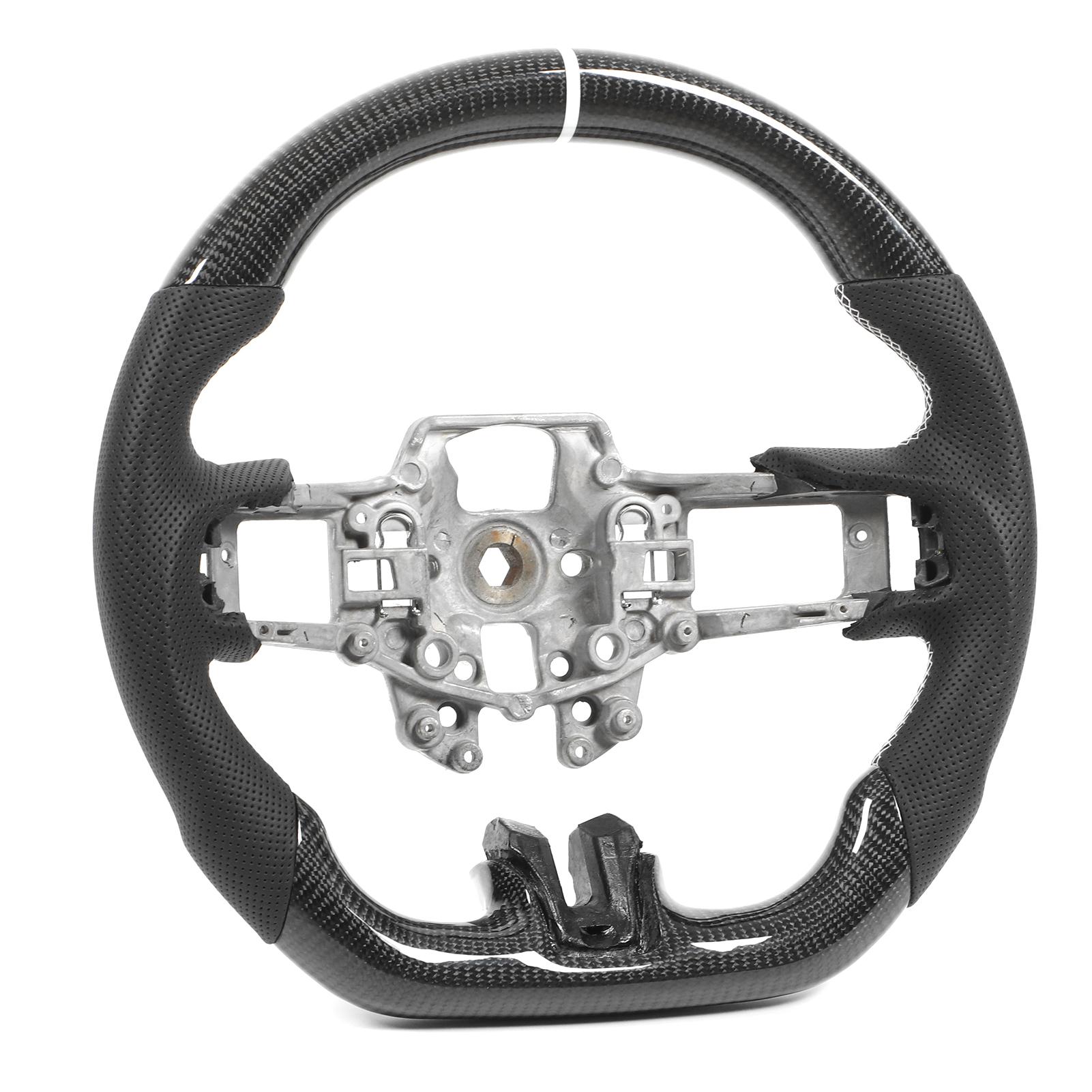 Специальная замена рулевого колеса из углеродного волокна и перфорированной кожи для Ford Mustang V6 EcoBoost GT
Специальная замена рулевого колеса из углеродного волокна и перфорированной кожи для Ford Mustang V6 EcoBoost GT