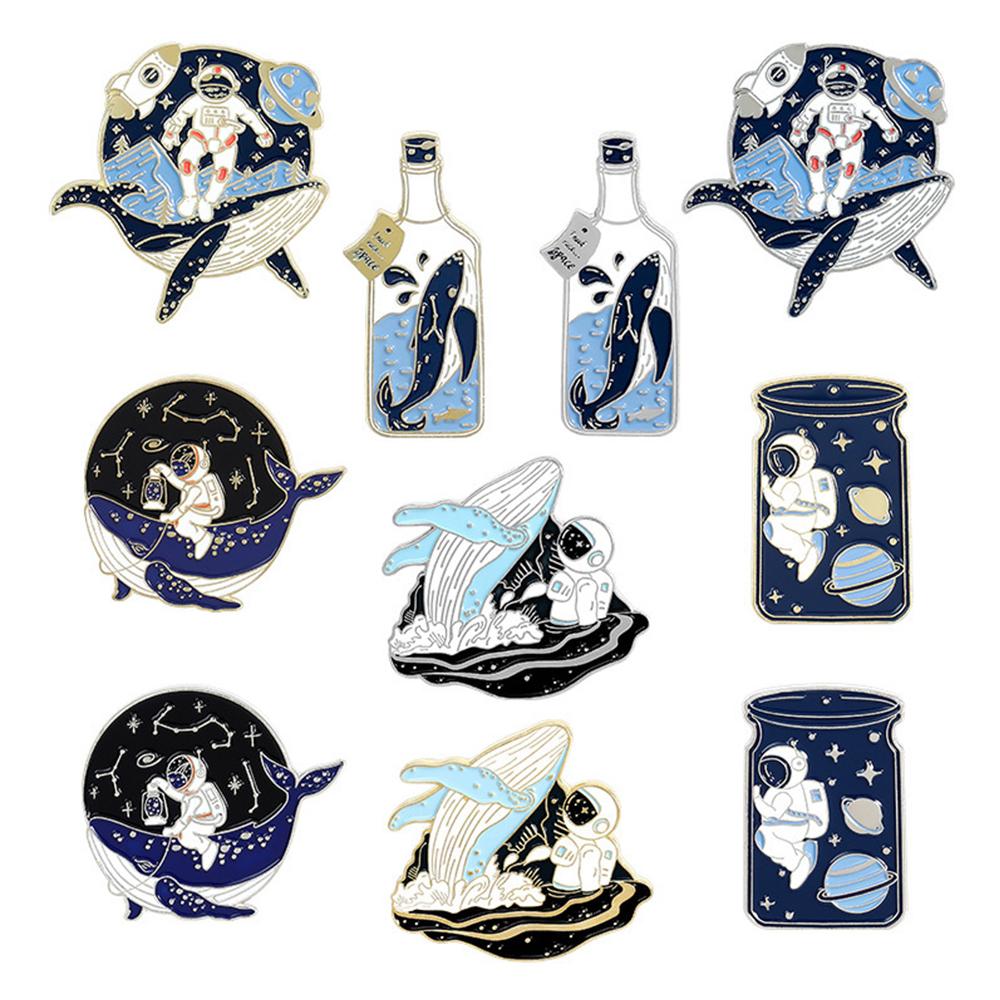 Bottle Ocean Whale Bags Enamel Lapel Badge Lapel Pins Drifting Bottle Brooch Astronaut Brooches gold-A
Bottle Ocean Whale Bags Enamel Lapel Badge Lapel Pins Drifting Bottle Brooch Astronaut Brooches gold-A