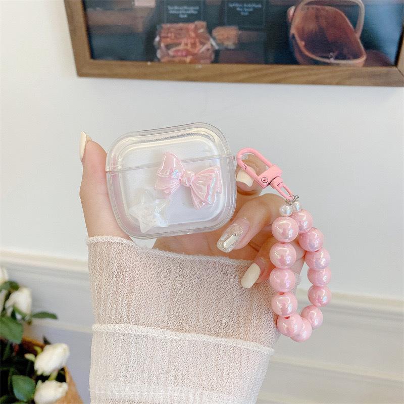 Star Bow Transparent Airpodpro3 Suitable For Apple Bluetooth Headset Cover Airpod4 Bracelet airpods pro 3rd generation
Star Bow Transparent Airpodpro3 Suitable For Apple Bluetooth Headset Cover Airpod4 Bracelet airpods pro 3rd generation