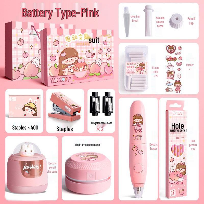 Smart Charging Electric Stationery Gift Set for Students
Smart Charging Electric Stationery Gift Set for Students