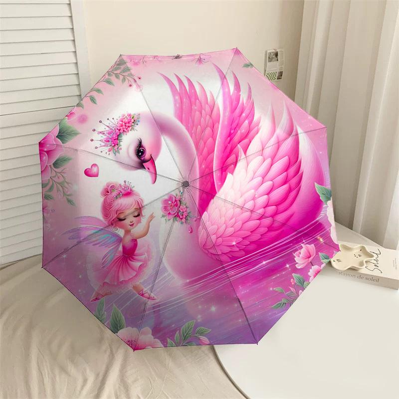 1PC Swan Fairy Automatic Open/Close Umbrella Compact Folding Umbrella with 8-Rib Shaft lightweight esign, Highquality Fabric1137A
1PC Swan Fairy Automatic Open/Close Umbrella Compact Folding Umbrella with 8-Rib Shaft lightweight esign, Highquality Fabric1137A