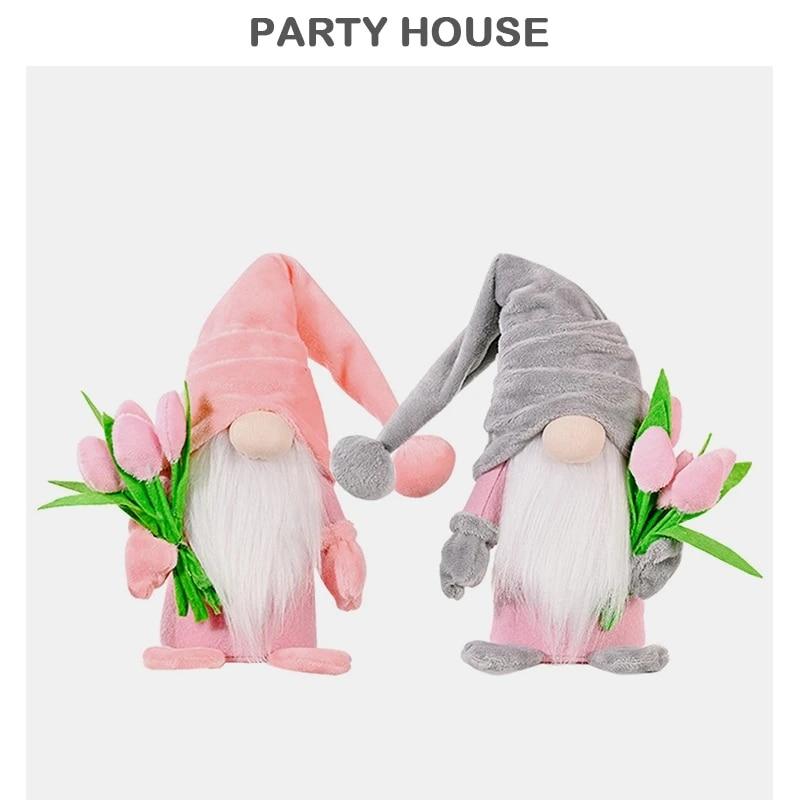 2Pcs Plush Faceless Doll Cute Desktop Decoration Holding Tulip Nordic Gnome Faceless Old Man Dolls Mother s Day Gift Decoration
2Pcs Plush Faceless Doll Cute Desktop Decoration Holding Tulip Nordic Gnome Faceless Old Man Dolls Mother s Day Gift Decoration