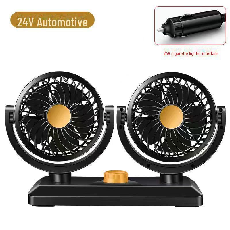 Бесшумный двухголовый автомобильный вентилятор 12 В/24 В для грузовиков с USB - мощный ветер
Бесшумный двухголовый автомобильный вентилятор 12 В/24 В для грузовиков с USB - мощный ветер
