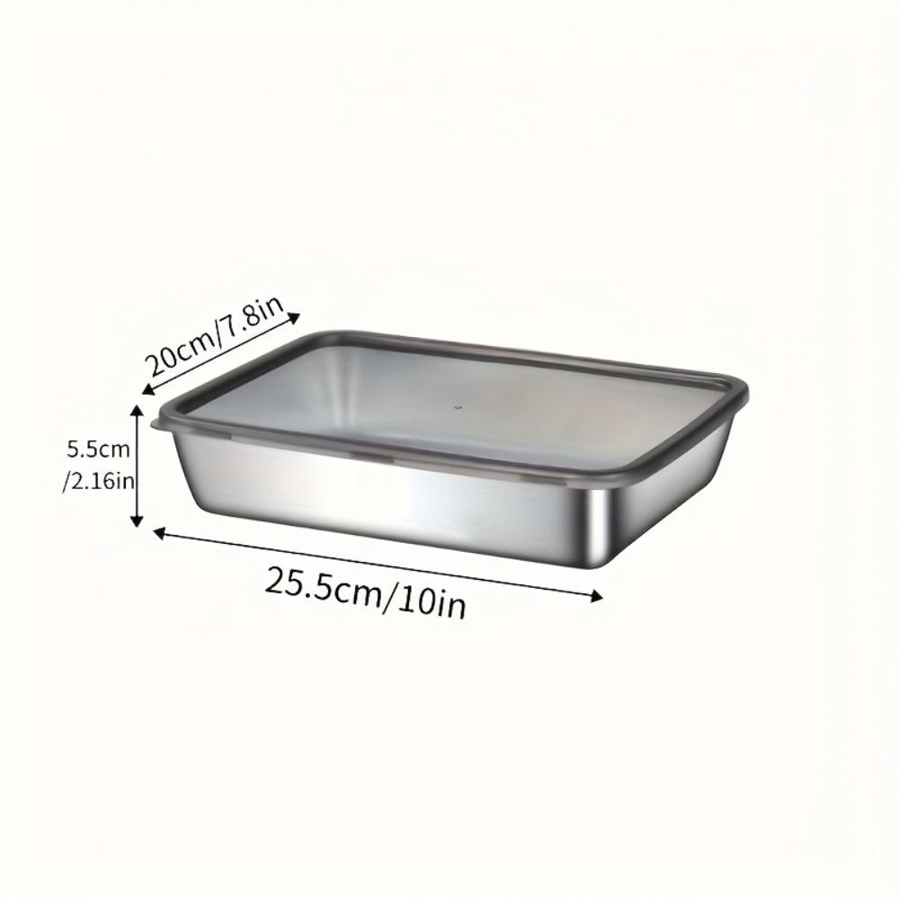 Stainless Steel Food Storage Container, Stackable Airtight Lid for Meal Prep, Fruit Meat Vegetables, Fridge Freezer Pantry
Stainless Steel Food Storage Container, Stackable Airtight Lid for Meal Prep, Fruit Meat Vegetables, Fridge Freezer Pantry