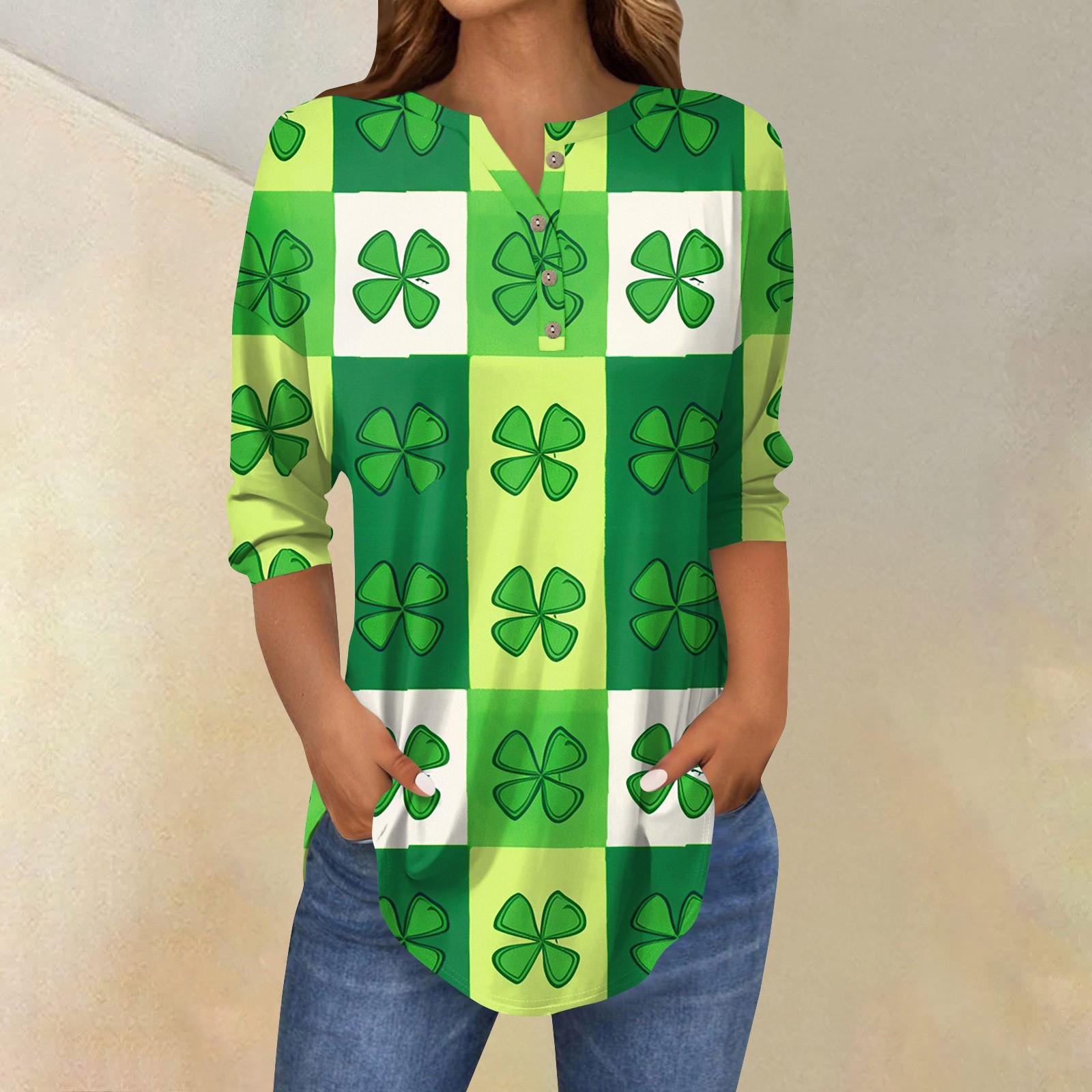 Women s Loose Button Collar Semana Print Three-quarter Sleeve T-shirt Shirt XXXL
Women s Loose Button Collar Semana Print Three-quarter Sleeve T-shirt Shirt XXXL