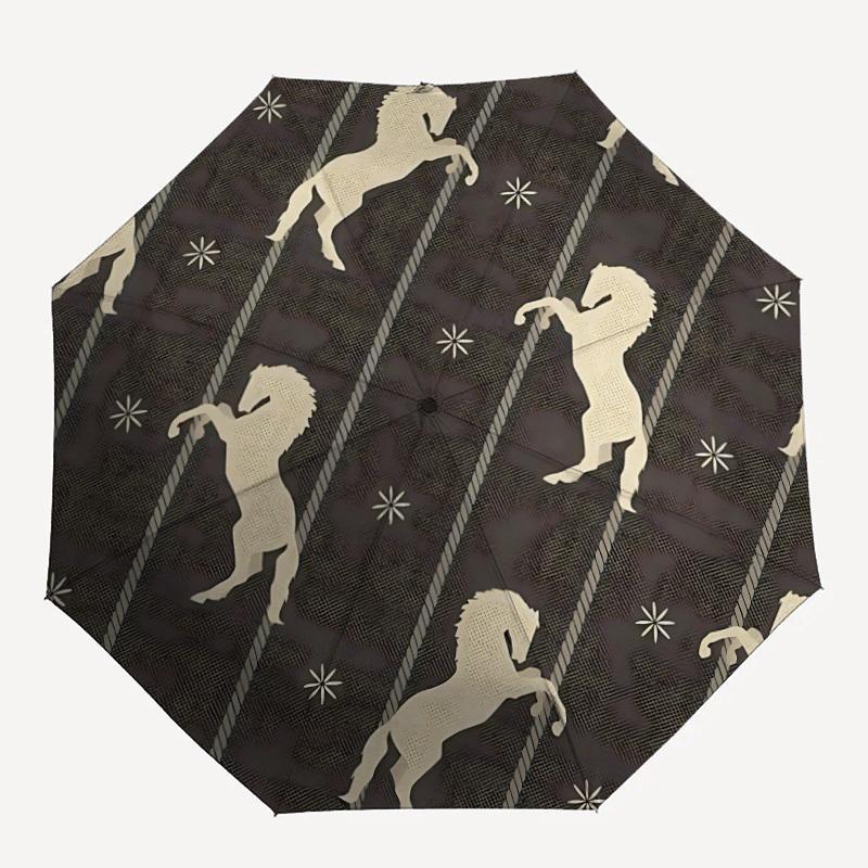 1pc Horse Pattern Fashionable Automatic Opening/Closing Folding Umbrella with 8 Bones, Windproof Portable, Daily Use020
1pc Horse Pattern Fashionable Automatic Opening/Closing Folding Umbrella with 8 Bones, Windproof Portable, Daily Use020