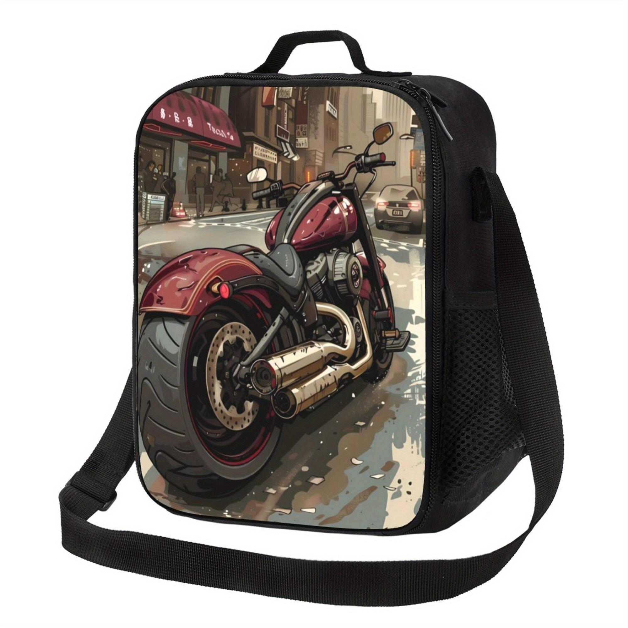 1pc Motorcycle Illustration Insulated Lunch Bag - Waterproof Polyester, Ideal for Camping, Picnics & Outdoor Use 26.5x20x11.5CM
1pc Motorcycle Illustration Insulated Lunch Bag - Waterproof Polyester, Ideal for Camping, Picnics & Outdoor Use 26.5x20x11.5CM