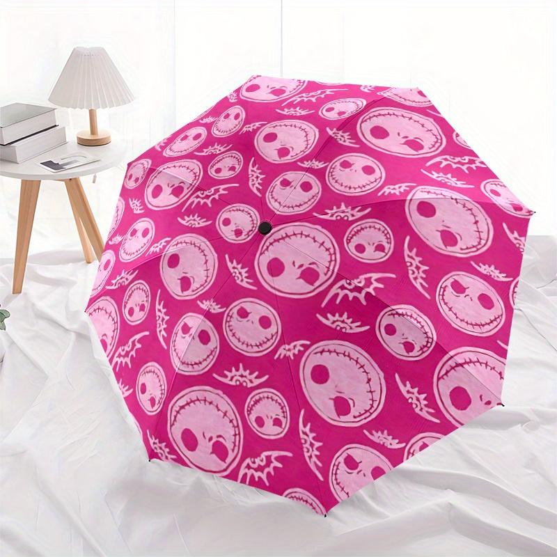 1pc Skellington Pink Pattern Automatic Open 8-Rib Windproof Umbrella, Travel & Commuting, Suitable for All Seasons
1pc Skellington Pink Pattern Automatic Open 8-Rib Windproof Umbrella, Travel & Commuting, Suitable for All Seasons