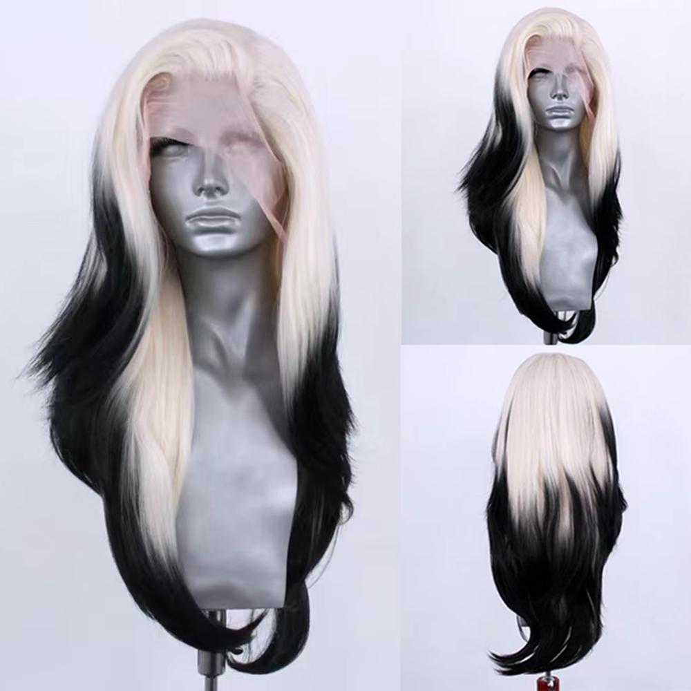 AIMEYA Ombre Synthetic Lace Front Wig for Women Platinum Black Wig Synthetic Daily Use Cosplay Costume Party Wig (as the picture,150%&26inches&Lace Front)
AIMEYA Ombre Synthetic Lace Front Wig for Women Platinum Black Wig Synthetic Daily Use Cosplay Costume Party Wig (as the picture,150%&26inches&Lace Front)